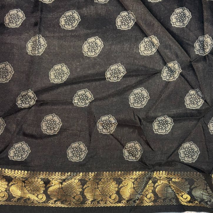 Kalamkari Soft Dola Silk saree