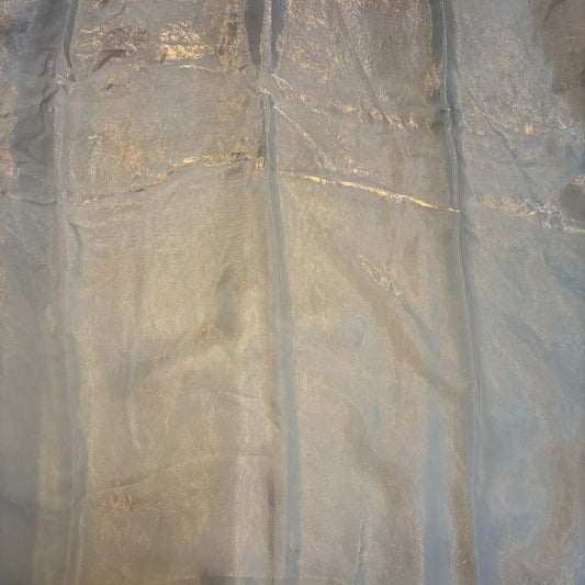 Beige Party Wear plain saree with Embroidery Blouse