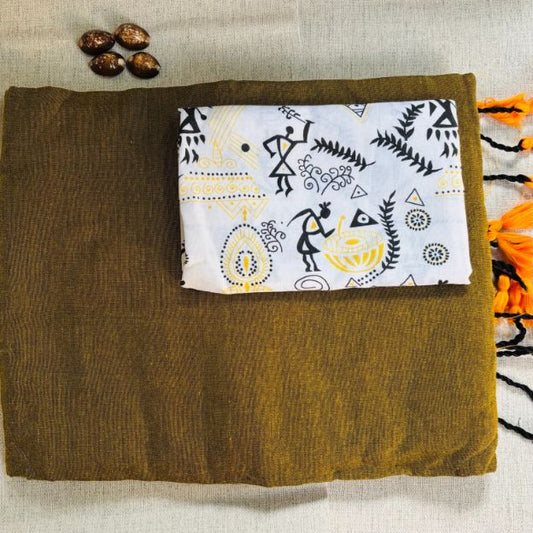 Handloom Pure Khadi Cotton saree