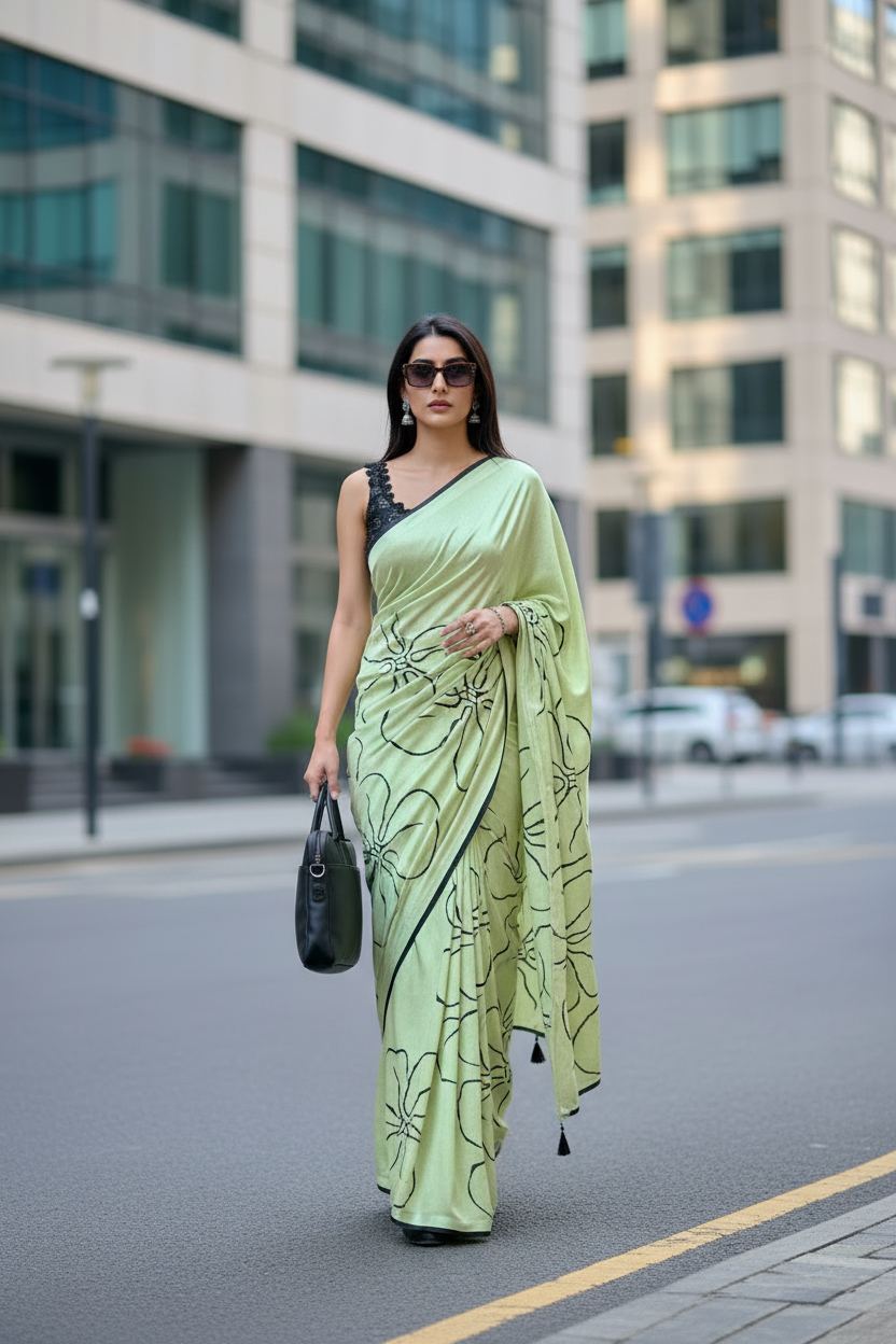 Digital Print Original Japan Satin (Devasena satin)