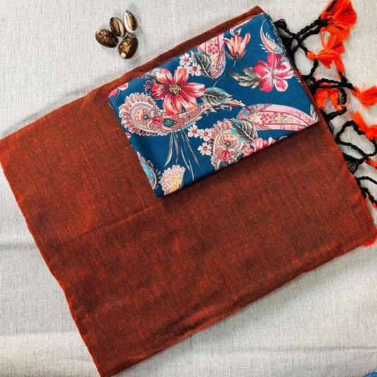 Handloom Pure Khadi Cotton saree