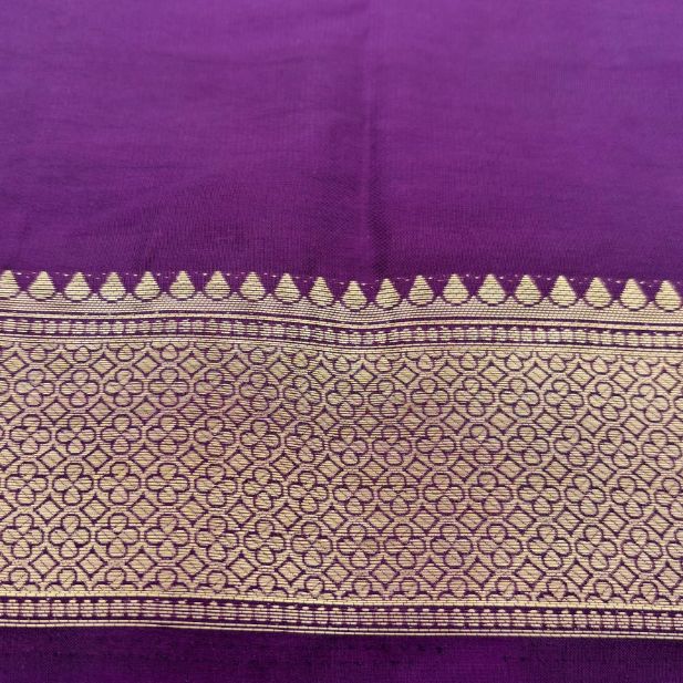 Orange and Wine Mysore Crepe Semi