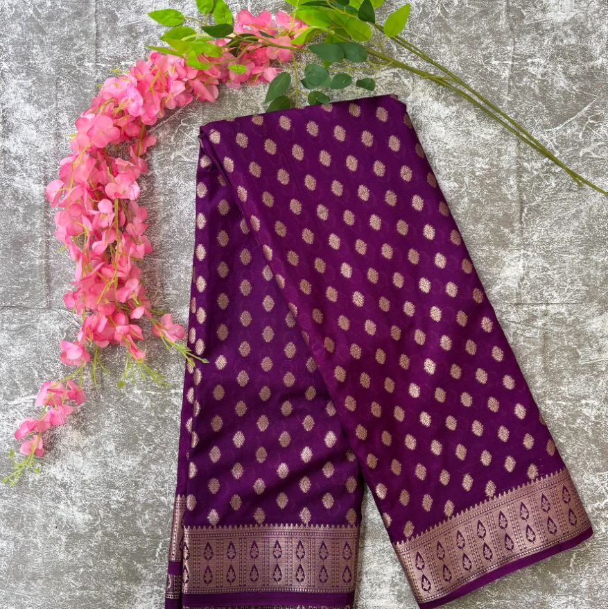 Wine Georgette Crepe silk