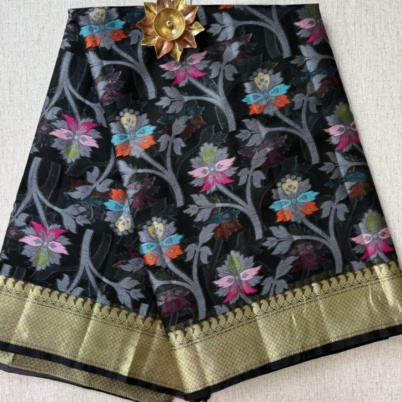 Black Banarasi Zarikota saree