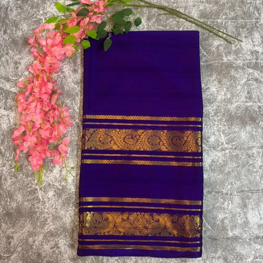 Royal Purple Bentex Premium Mysore crape silk semi
