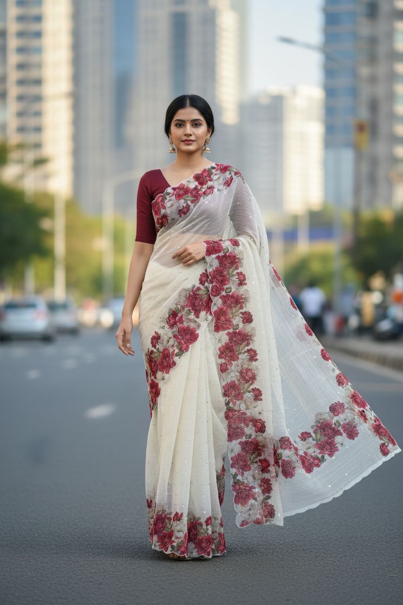 Kota Checks saree