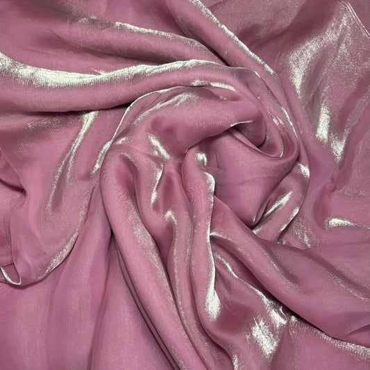 Pink Party Wear plain saree with Embroidery Blouse