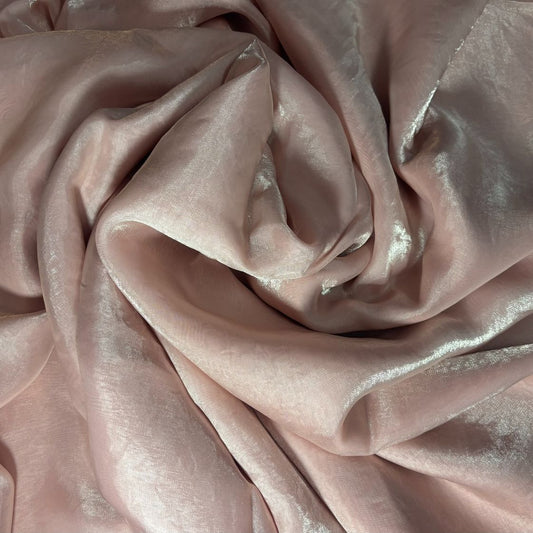 Peach Party Wear plain saree with Embroidery Blouse