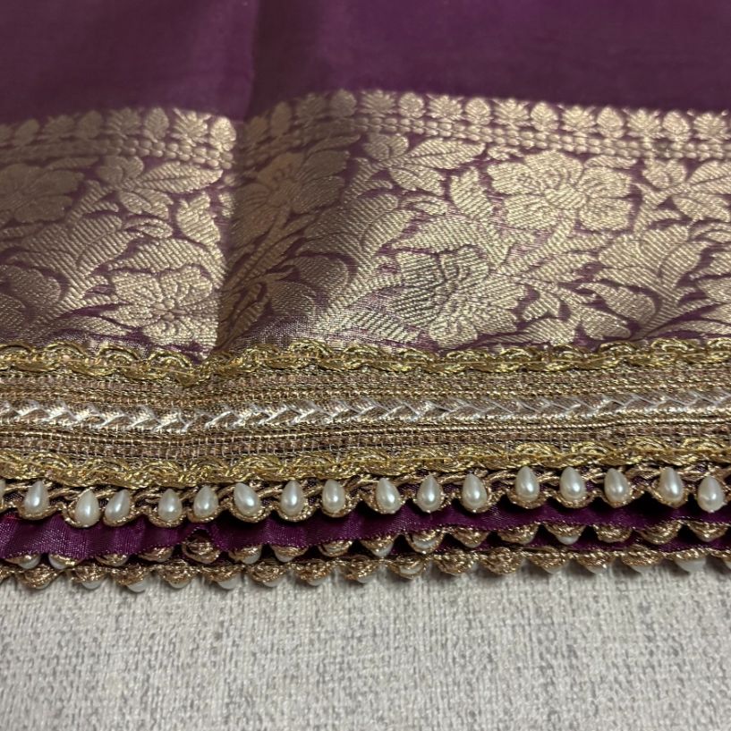 Janhvi Kapoor Inspired Soft Tissue Silk Saree with Handmade Cutwork Laces - Onion Pink