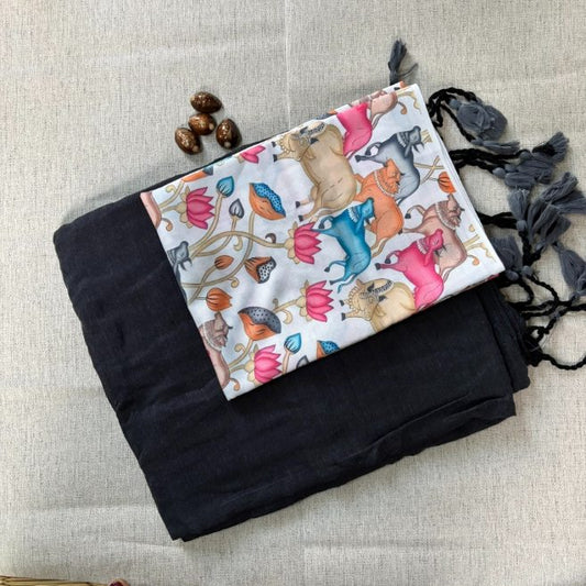 Handloom Pure Khadi Cotton saree