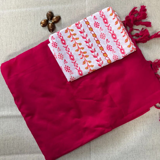 Handloom Pure Khadi Cotton saree