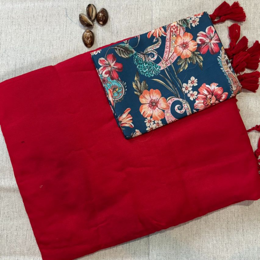 Handloom Pure Khadi Cotton saree