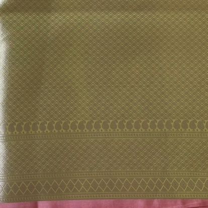 Yellow Pink Banarasi Organza Silk Saree
