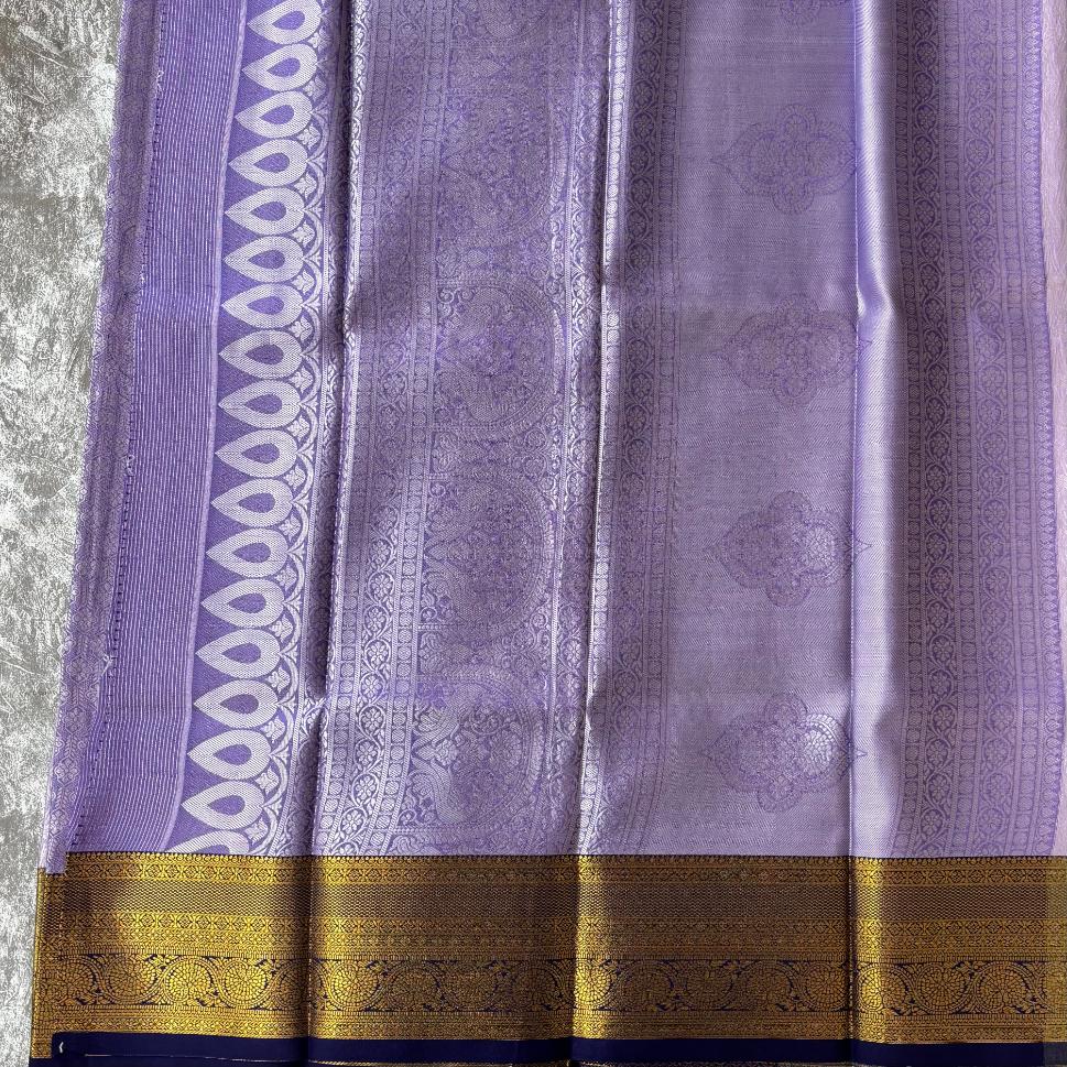Lavender Soft tissue silk saree