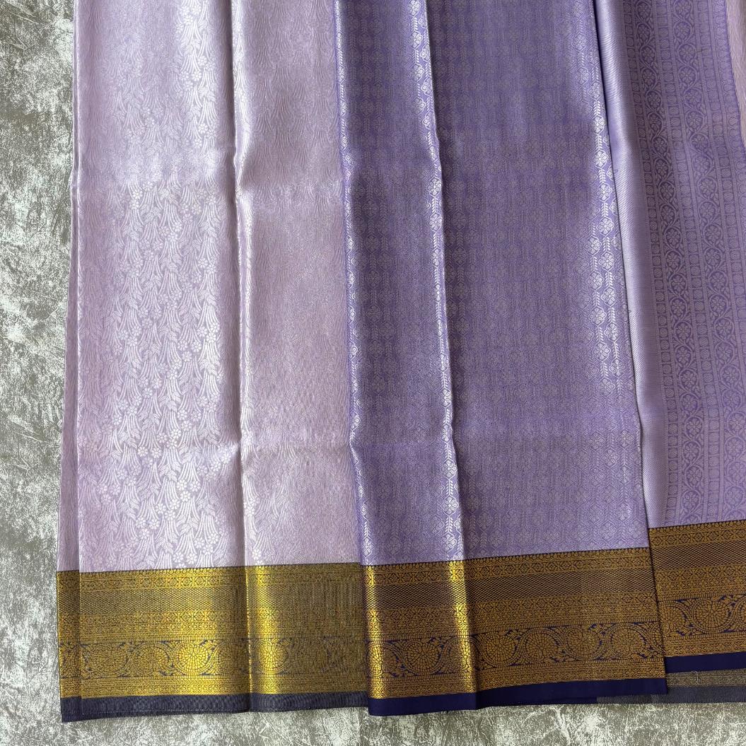 Lavender Soft tissue silk saree